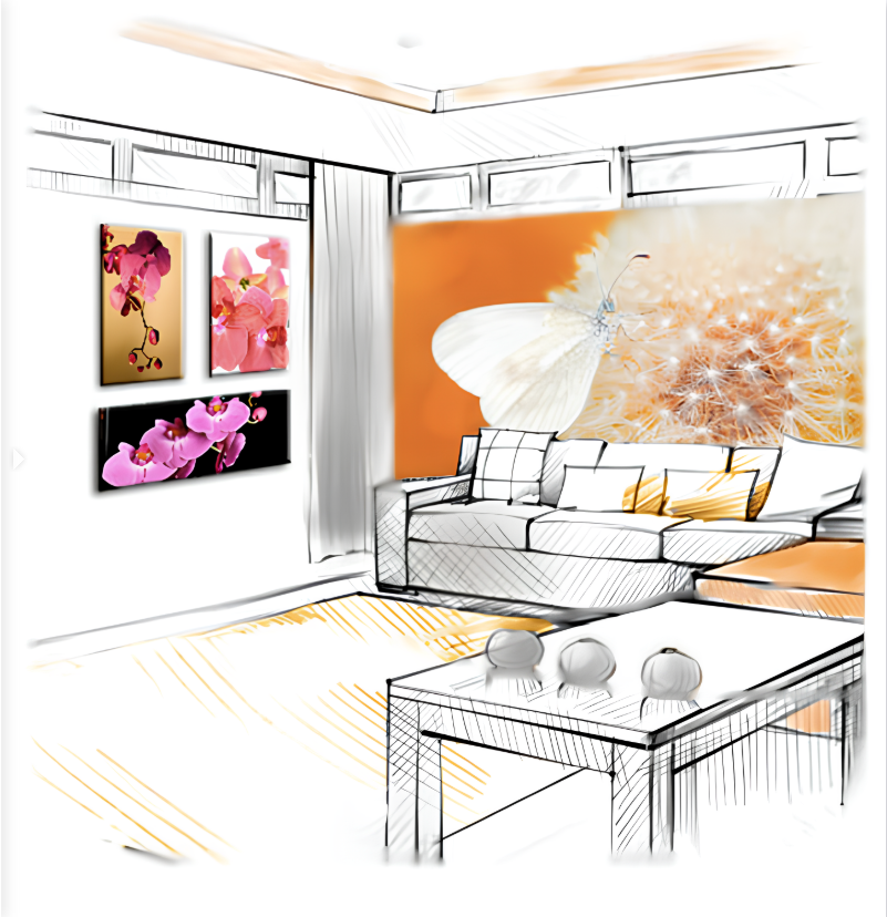 Фотообои, Картины